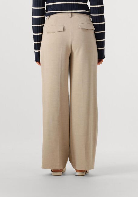 Beige OBJECT Pantalon OBJIVY HW WIDE PANT - large