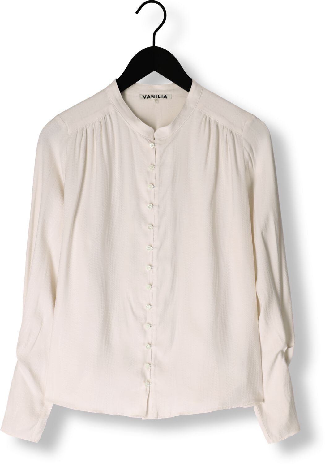 VANILIA Dames Blouses Wavy Texture Blouse Ecru