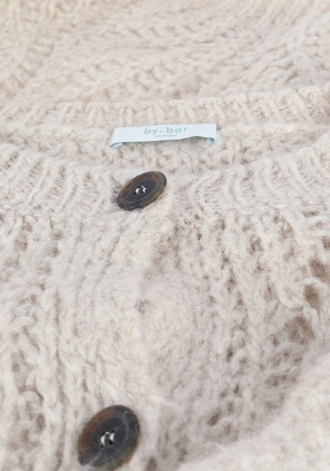 Ecru BY-BAR Vest JULIE CARDIGAN - large