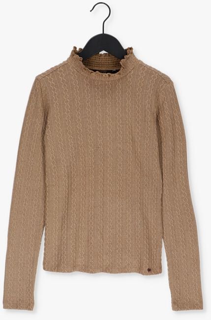 Beige NOBELL Trui KOBA CABLE KNIT TURTLE NECK - large