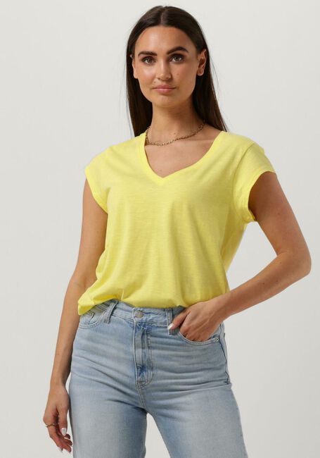 Gele CC HEART T-shirt BASIC V-NECK T-SHIRT - large