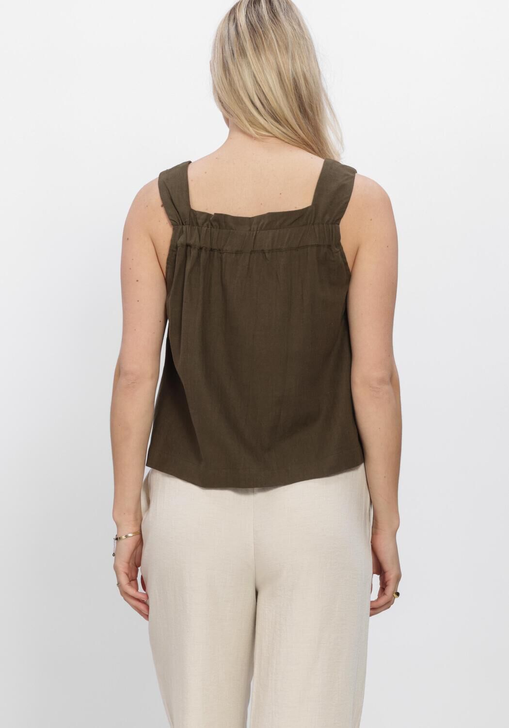 Donkerblauwe MY ESSENTIAL WARDROBE Tops & T-shirts MWDLAS FLORENCE TOP - large
