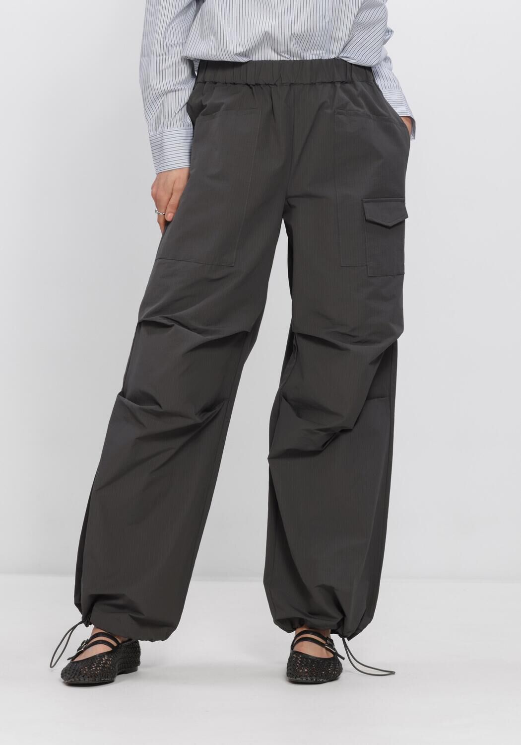 Donkergrijze MY ESSENTIAL WARDROBE Broeken MWTASMA TRACK PANT - large