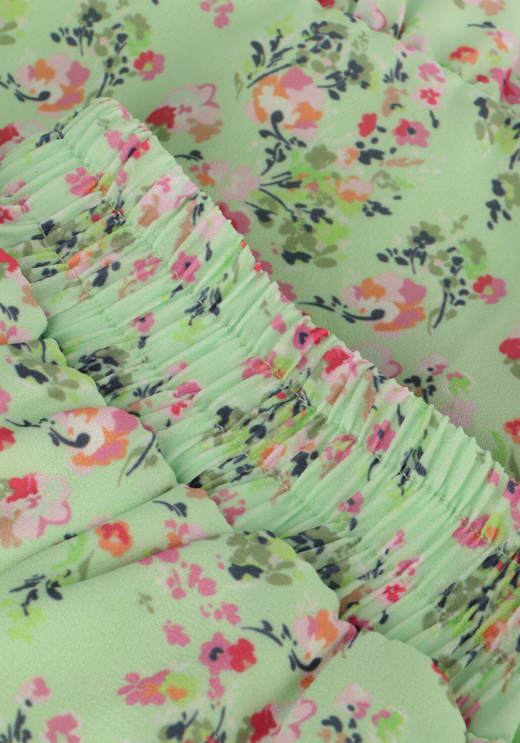 NONO Meisjes Broeken Saya Floral Short With Flap At Front Groen