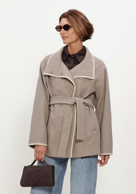 Taupe BEAUMONT Mantel ALIZA SHORT COAT - large
