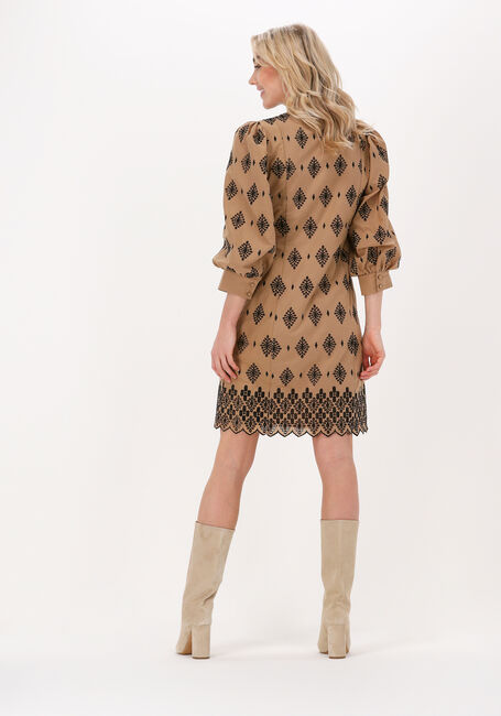 Camel BRUUNS BAZAAR Mini jurk RIENNA MONIQUE DRESS - large