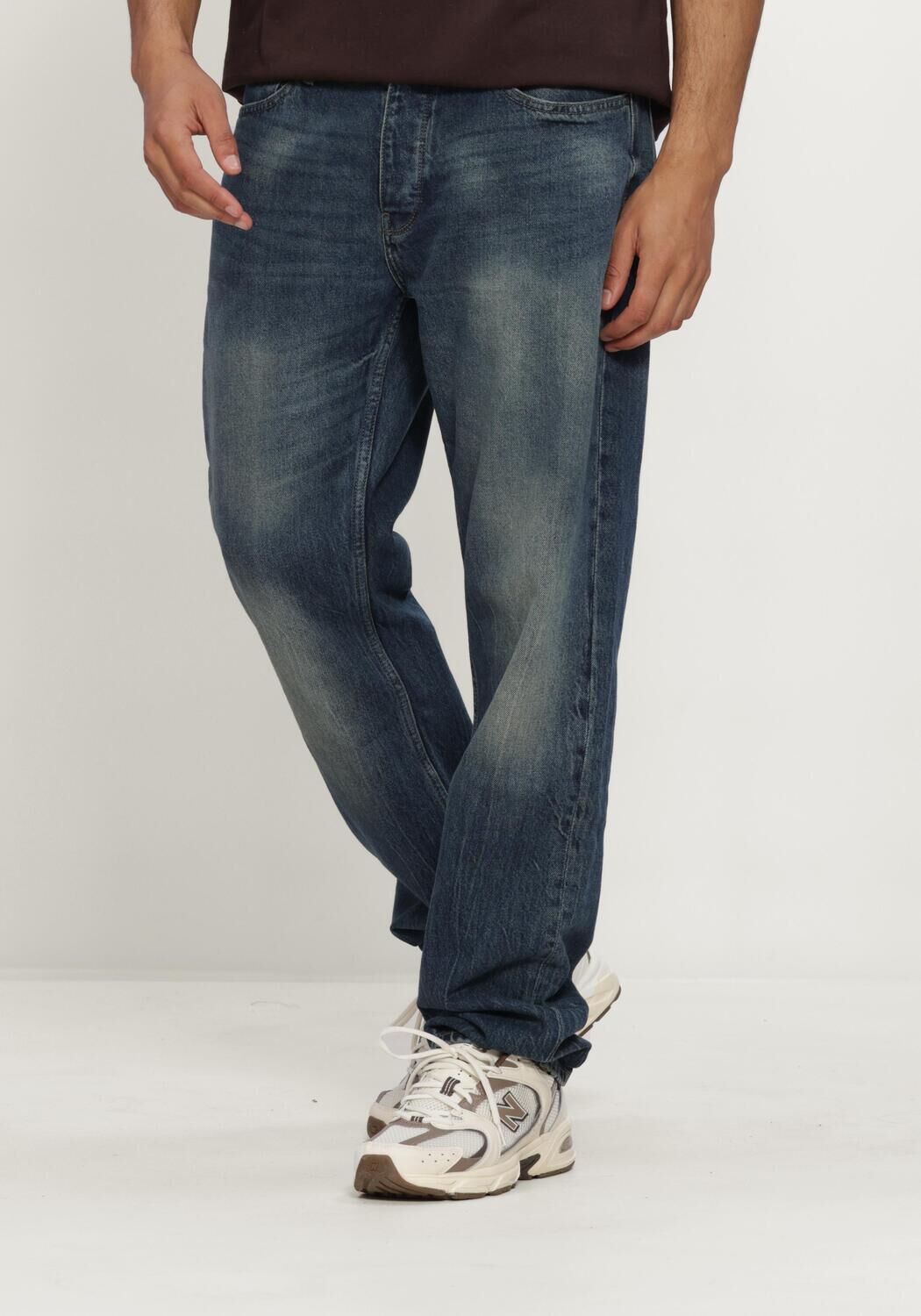 Blauwe PURE PATH Straight leg jeans THE ERIC - large