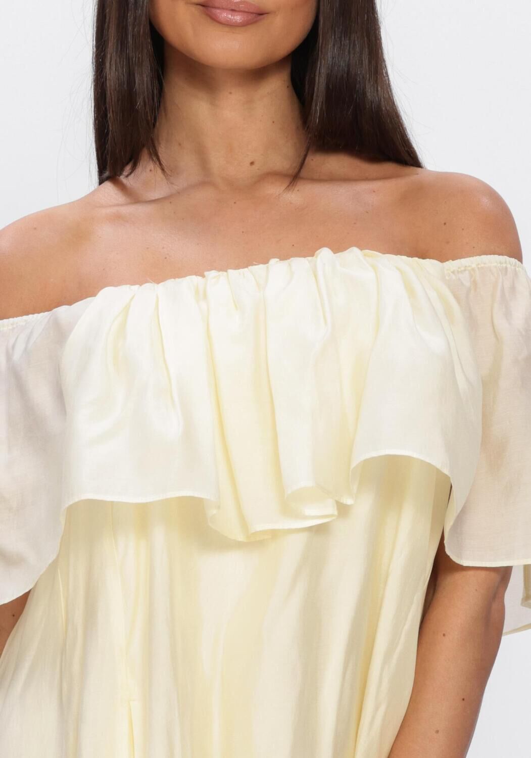 Gele COPENHAGEN MUSE Midi jurk CMMOLLY-DRESS - large