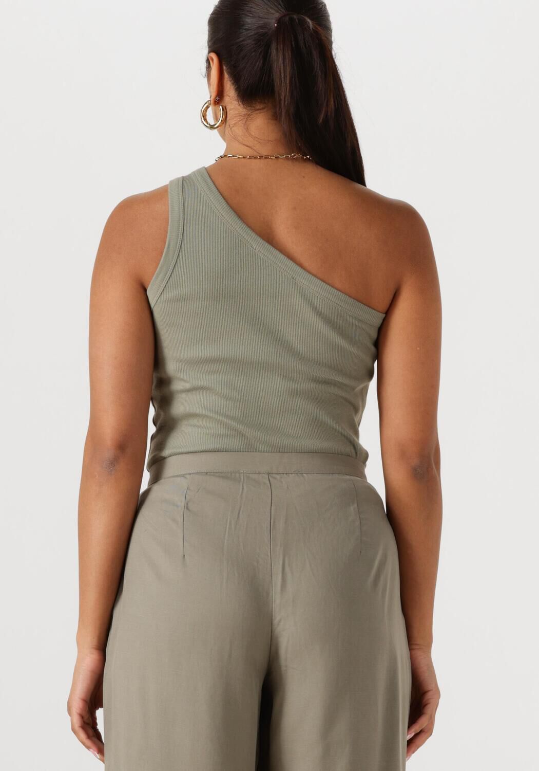 SELECTED FEMME Dames Tops & T-shirts Slfanna One Shoulder Top Olijf