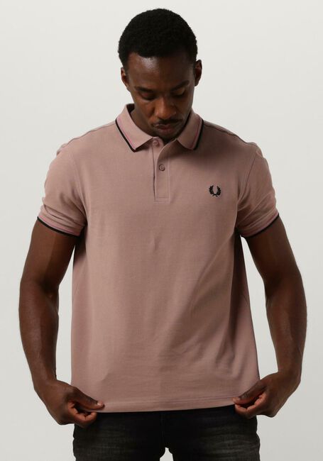 Lichtroze FRED PERRY Polo THE TWIN TIPPED FRED PERRY SHIRT - large