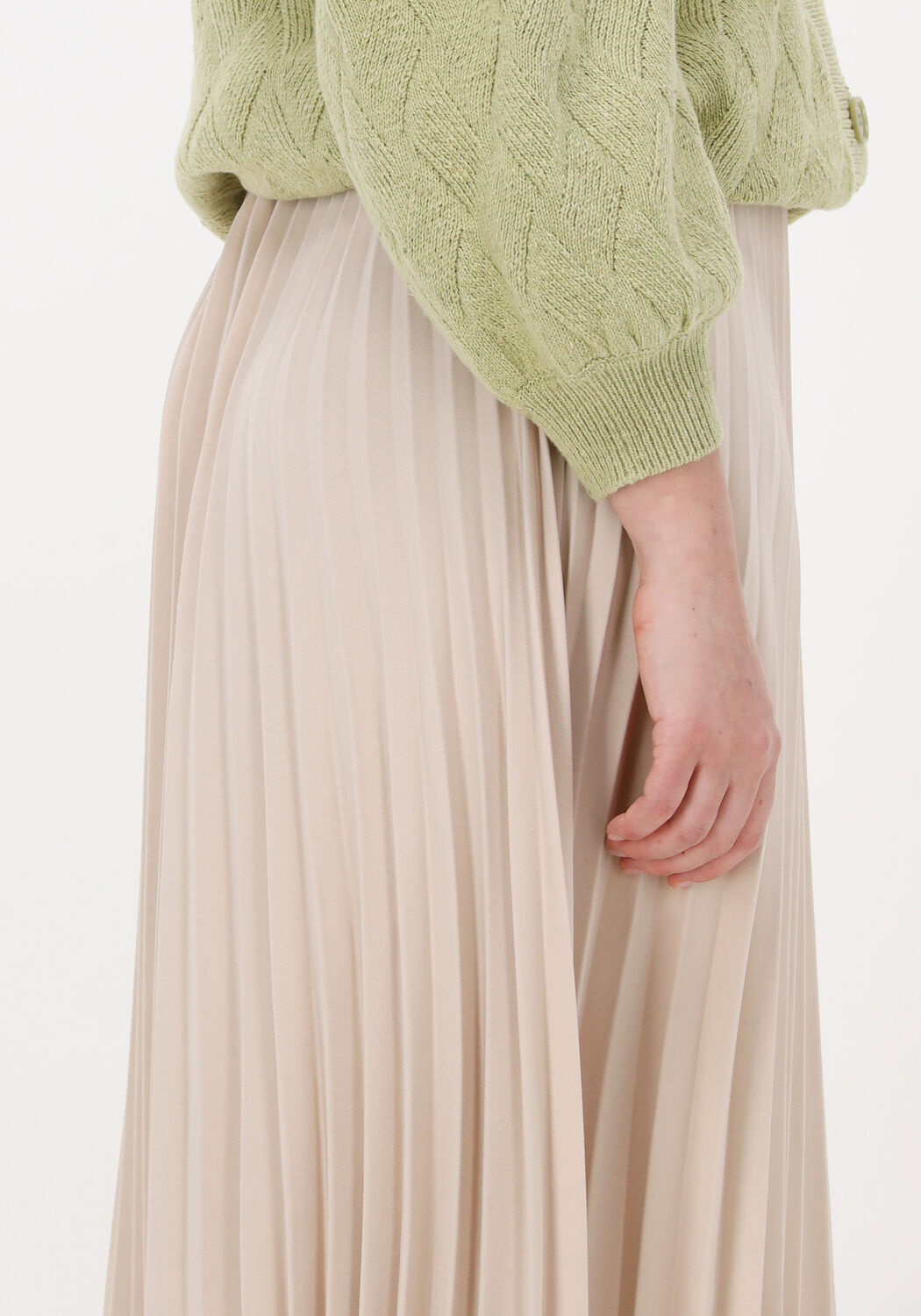 Beige best sale plisse rok