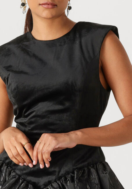 Zwarte Y.A.S. Mini jurk YASSARAH SL BUBBLE HEM DRESS - large