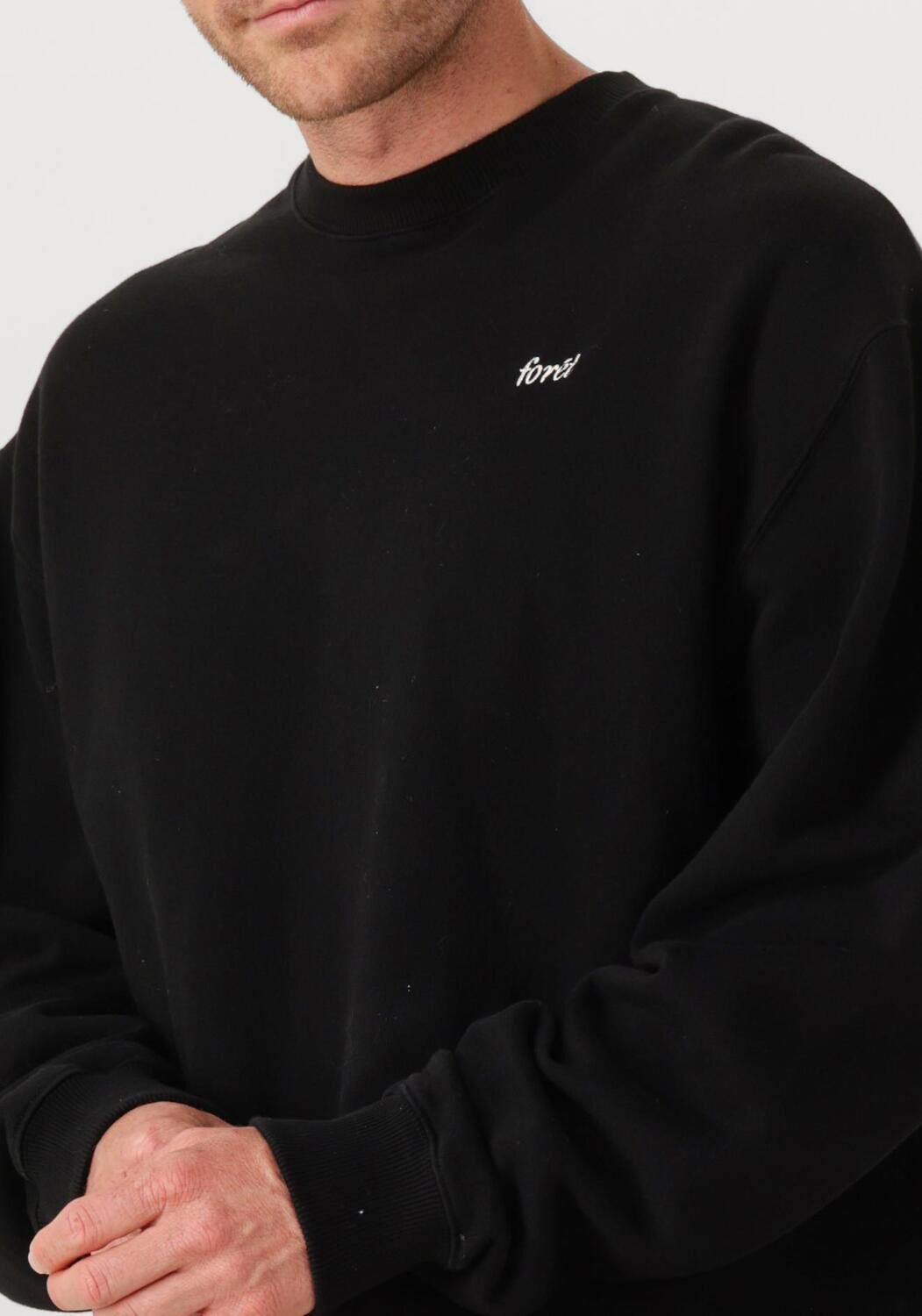 FORÉT Forét Heren Truien & Vesten Fin Sweatshirt Zwart