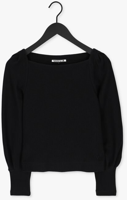 Zwarte VANILIA Sweater STRUC SPECIAL SLEEVE - large