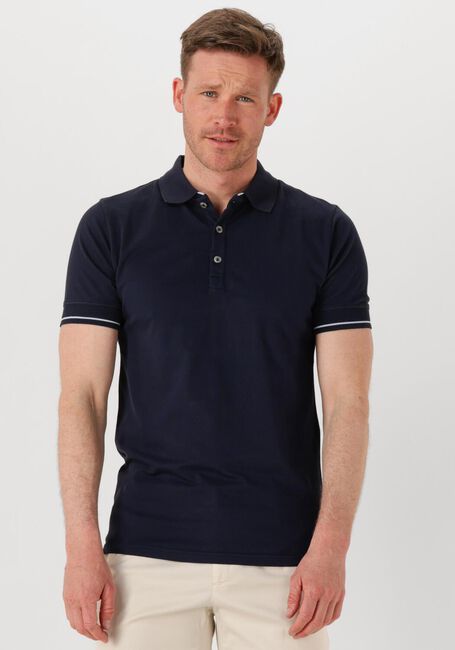 Donkerblauwe GENTI Polo POLO 3 BUTTON SS J2001-1212 - large