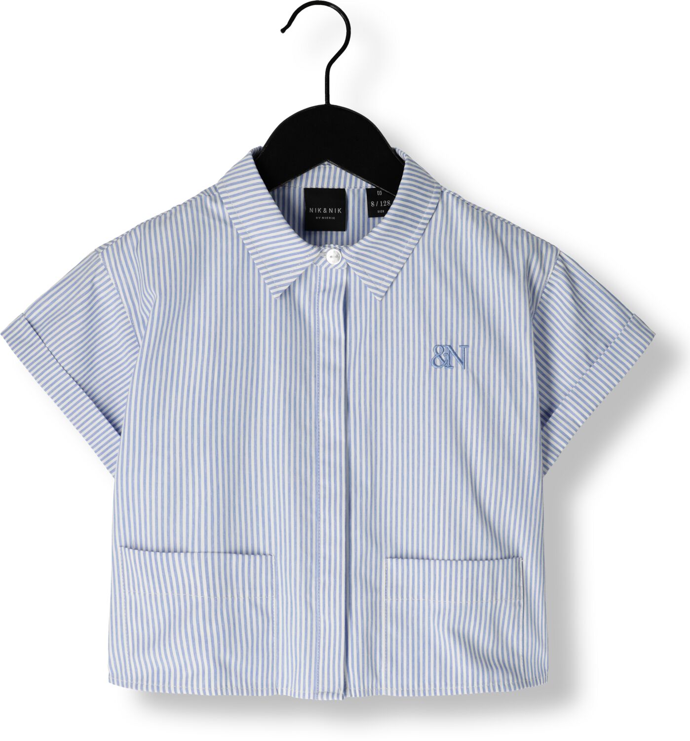 NIK & NIK Meisjes Blouses Shazi Blouse Lichtblauw