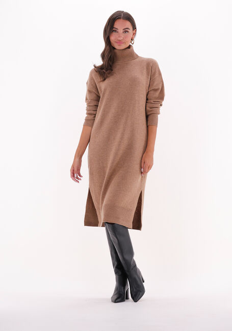 Camel VANESSA BRUNO Midi jurk VERNA DRESS - large