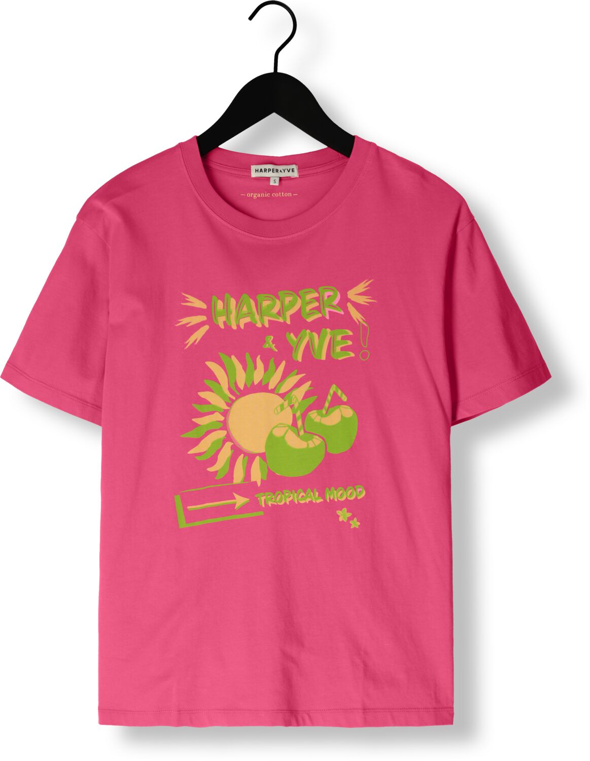 HARPER & YVE Dames Tops & T-shirts Tropical-ss Roze