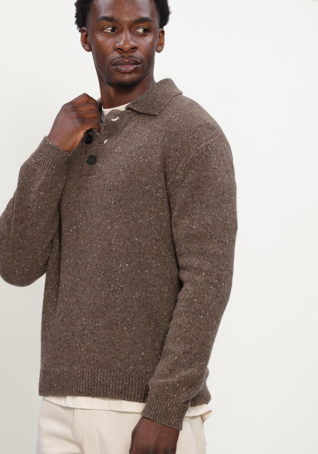 Bruine THE GOODPEOPLE Trui KPOLO - large