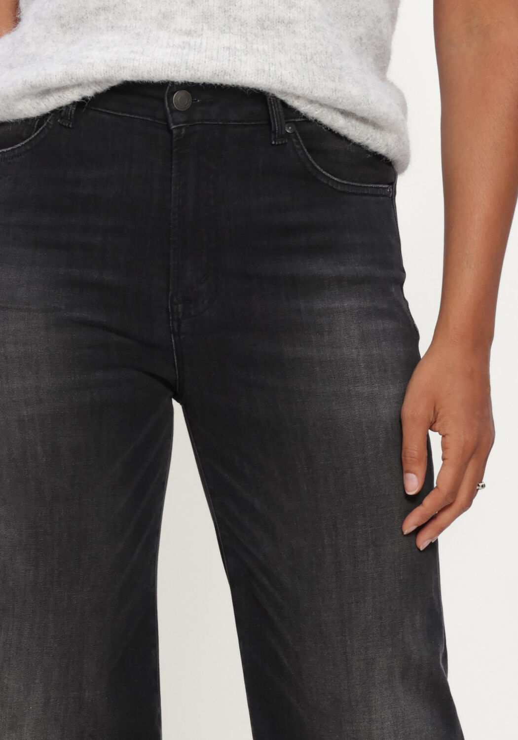 Zwarte CIRCLE OF TRUST Flared jeans MARLOW DNM - large