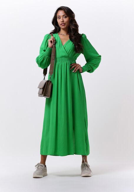 Groene Maxi jurk YASDREA LS LONG DRESS Omoda