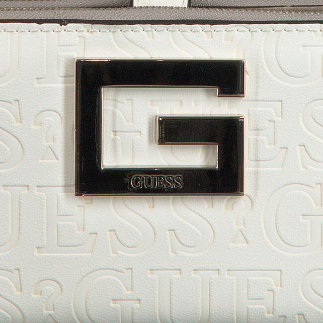 Witte GUESS Portemonnee BRIGHTSIDE SLG DBL ZIP ORGNZR - large