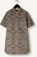 Bruine CATWALK JUNKIE Mini jurk DENIM DRESS WITH LEOPARD PATTERN Bruine CATWALK JUNKIE Mini jurk DENIM DRESS WITH LEOPARD PATTERN - medium