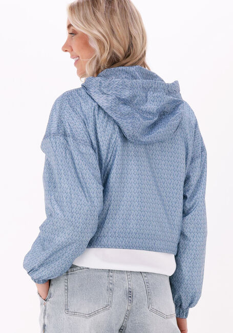 Lichtblauwe MICHAEL KORS Jack MK LOGO CROP BOMBER - large