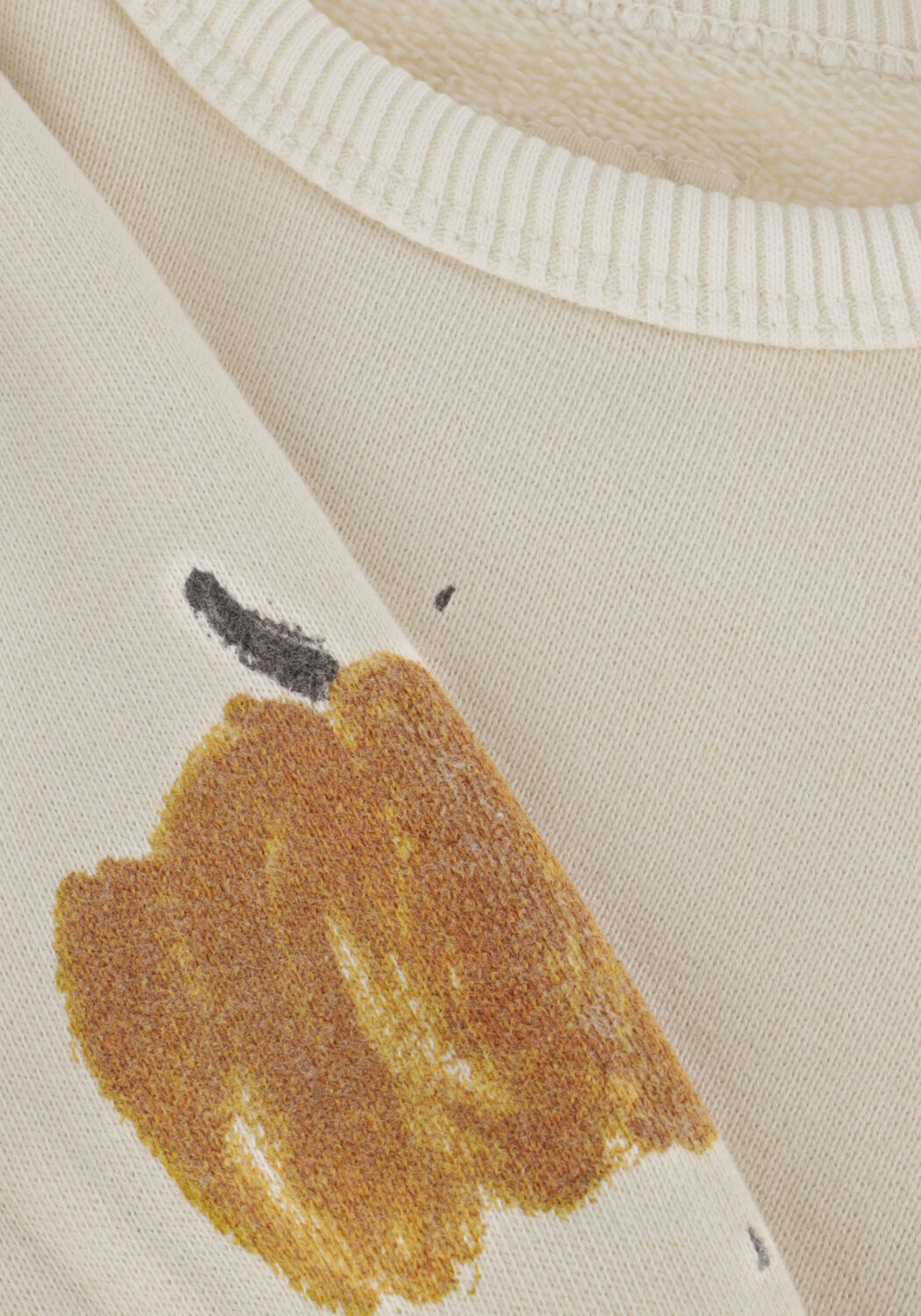 Beige PLAY UP Sweater PRINTED FLEEECE SWEATER - large