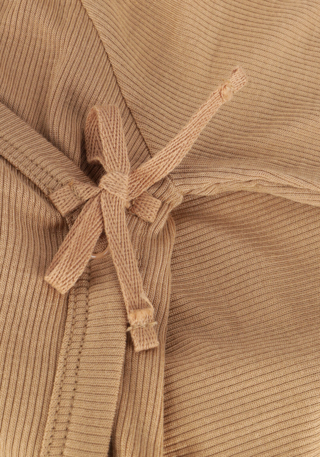 Beige MARMAR COPENHAGEN T-shirt TUT WRAP LS - large