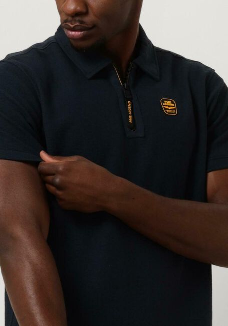 Blauwe PME LEGEND Polo SHORT SLEEVE POLO PIQUE - large