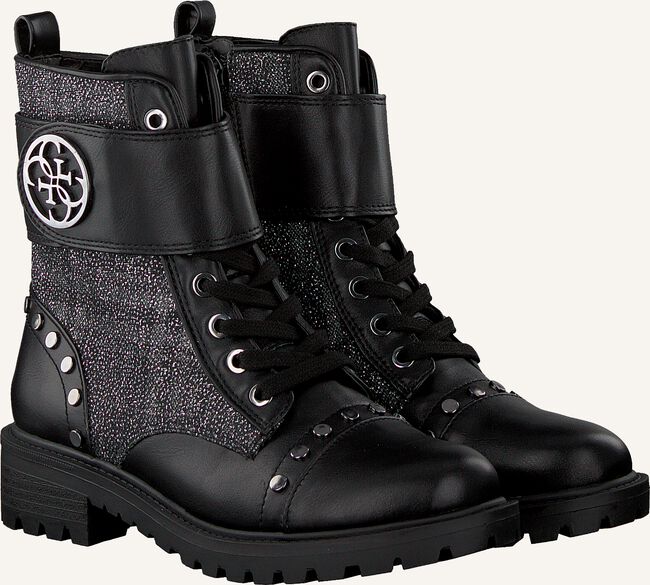 Zwarte GUESS Veterboots HEATHIRE/STIVALETTO Zwarte GUESS Veterboots HEATHIRE/STIVALETTO - large
