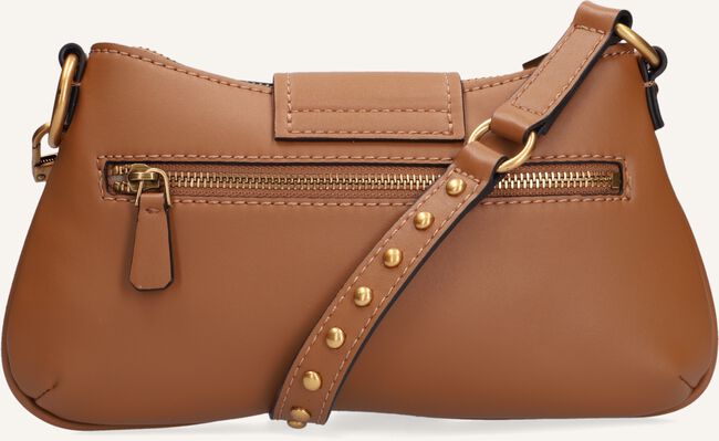 Cognac GUESS Schoudertas GRETA ZIP SHOULDER BAG Cognac GUESS Schoudertas GRETA ZIP SHOULDER BAG - large