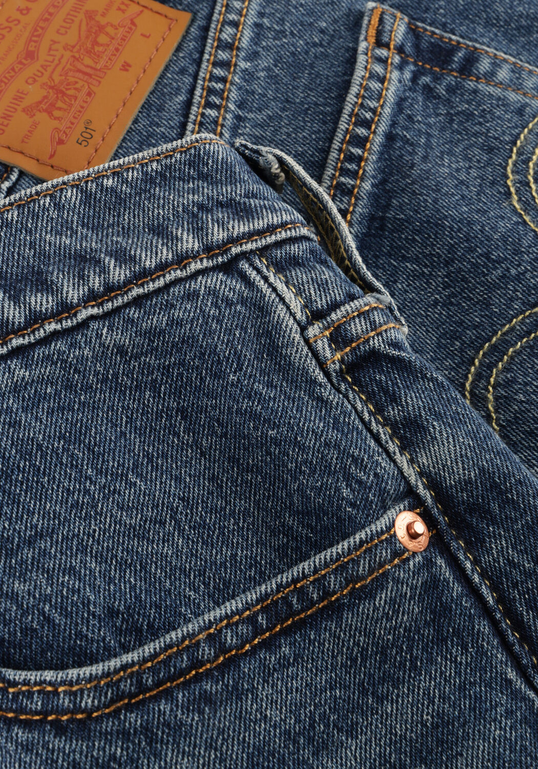 Blauwe LEVI'S Shorts 501 ORIGINAL SHORT BROKEN MIDNIGHT NO - large