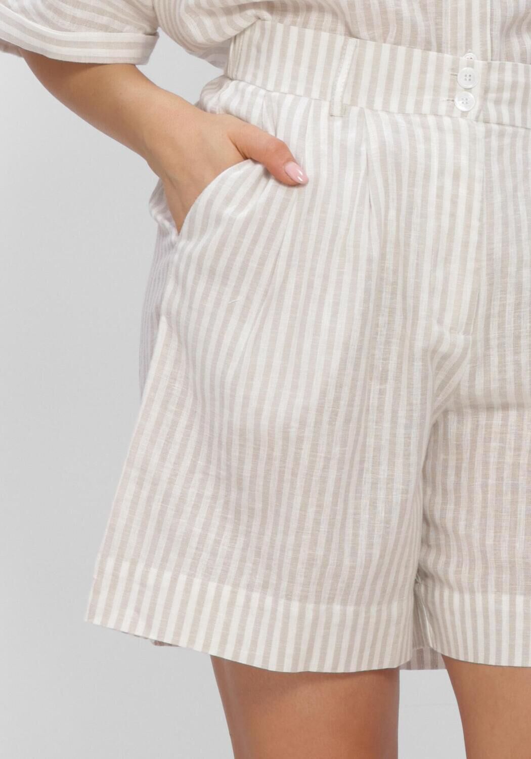 Grijze WITHBLACK Broeken WBLBIANCA SHORTS - large