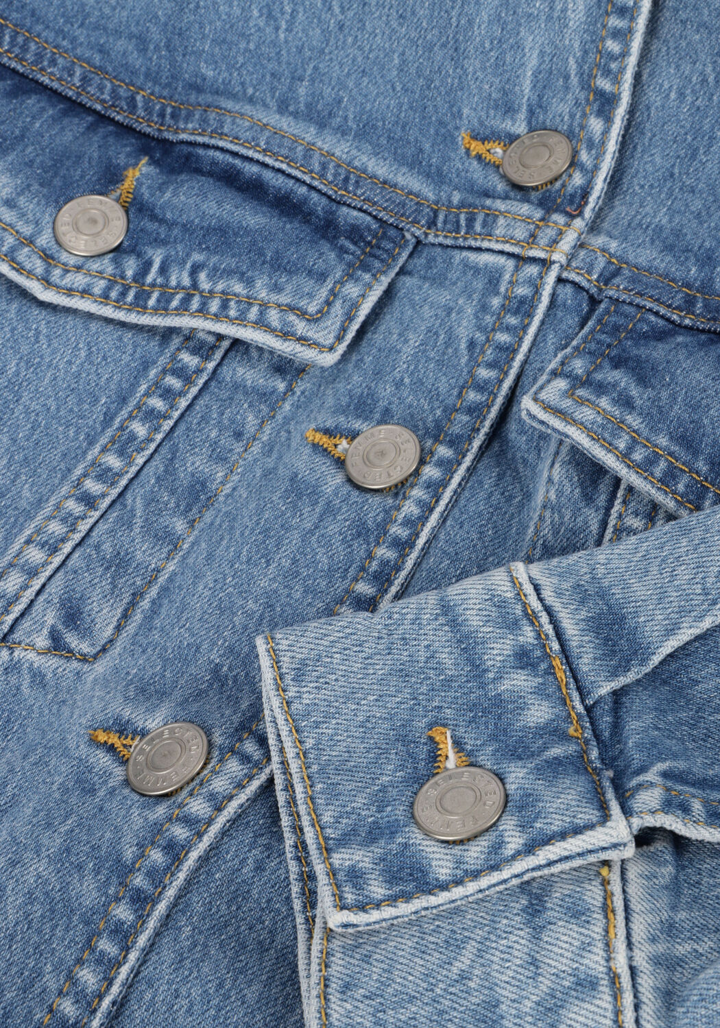 Blauwe SELECTED WOMEN Jumpsuits SLFELLIN LS JUMPSUIT - large