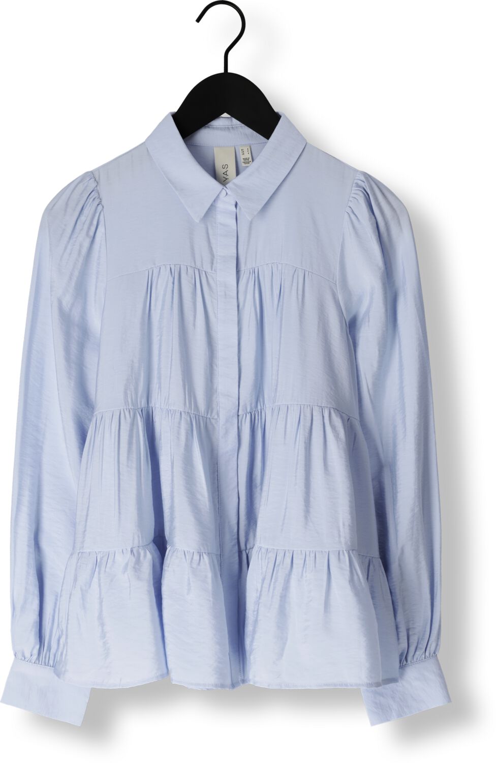 Y.A.S. Dames Blouses Yaspala Ls Shirt S. Lichtblauw