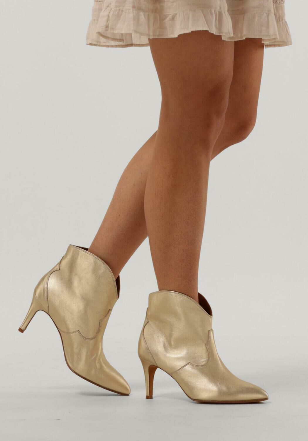 Gouden TORAL Enkellaarsjes SELENE - large