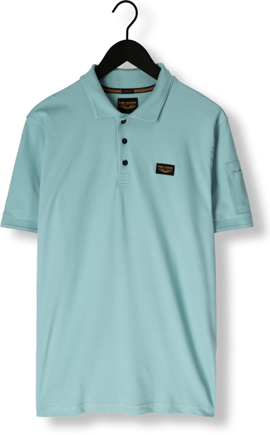 PME LEGEND Heren Polo's & T-shirts Trackway Polo Lichtblauw