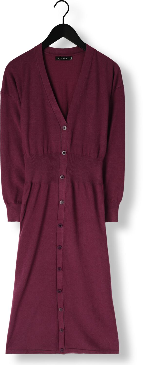 Ydence Dames Jurken Knitted Dress Claudia - Bordeaux, foto 2