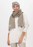 Beige CALVIN KLEIN Sjaal COTTON MIRROR LOGO SCARF - medium
