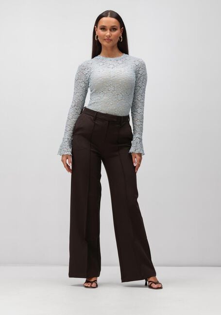 Lichtblauwe NOTRE-V Tops & T-shirts NV-HILLECHIEN LACE TOP - large