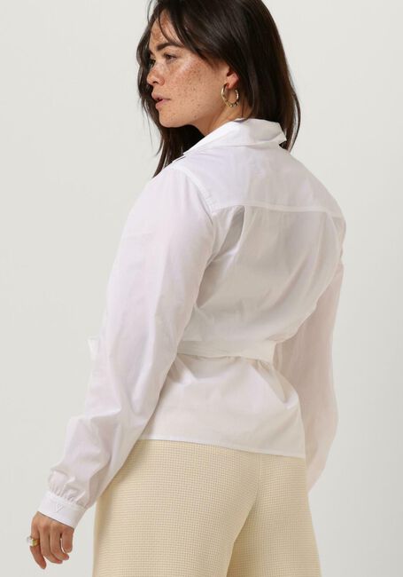 Witte VANILIA Blouses COTTON POPLIN WRAP - large