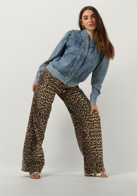 Leopard CO'COUTURE Straight leg jeans LEO DENIM PANEL PANT - large