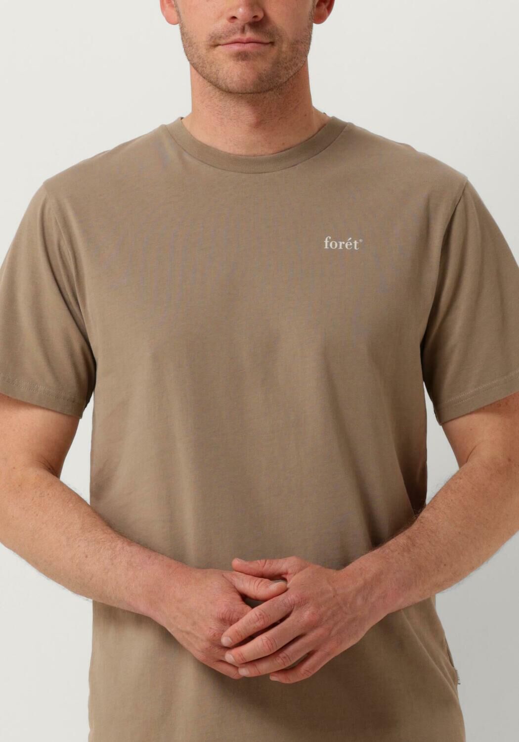 FORÉT Forét Heren Polo's & T-shirts Still T-shirt Taupe