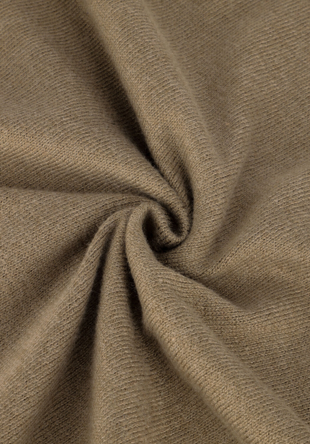 Groene DSTREZZED Trui MOCK NECK SOFT COTTON MELANGE - large