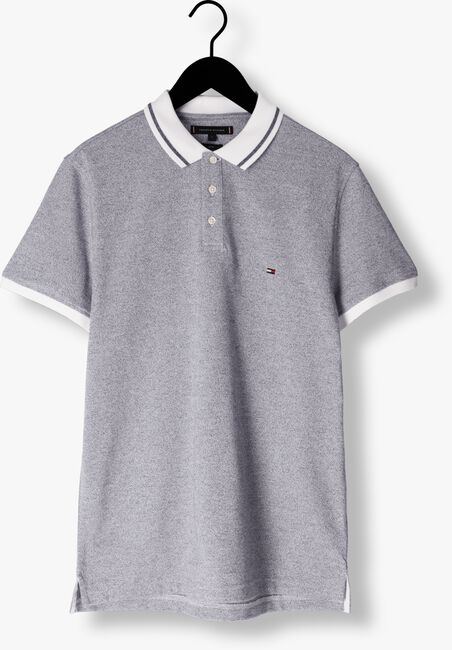 Donkerblauwe TOMMY HILFIGER Polo PRETWIST MOULINE TIPPED POLO - large