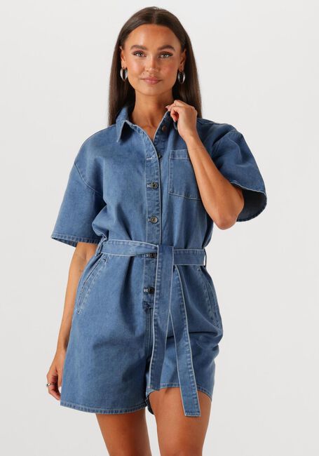 Blauwe MODSTRÖM Playsuits NAOMOMD SOLID PLAYSUIT - large