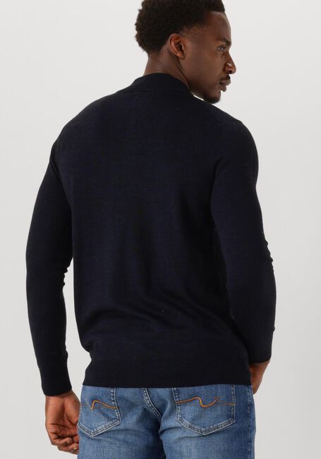Donkerblauwe STEFANO LAURAN Trui HALF ZIP - large