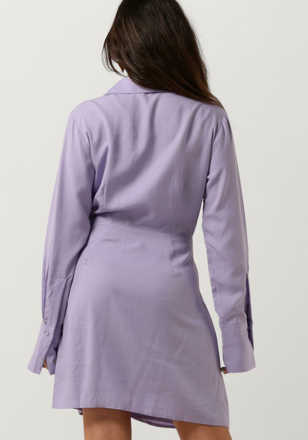 COLOURFUL REBEL Dames Jurken Runa Uni Fake Wrap Dress Lila